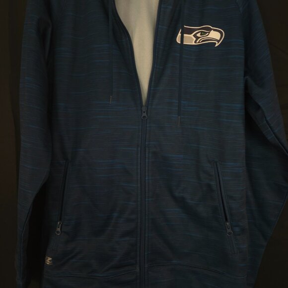 NFL Apparel Seahawks Zip Up Jacket Size Medium Very Nice! - Picture 2 of 8